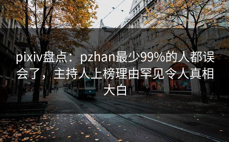 pixiv盘点:pzhan最少99%的人都误会了,主持人上榜理由罕见令人真相大白